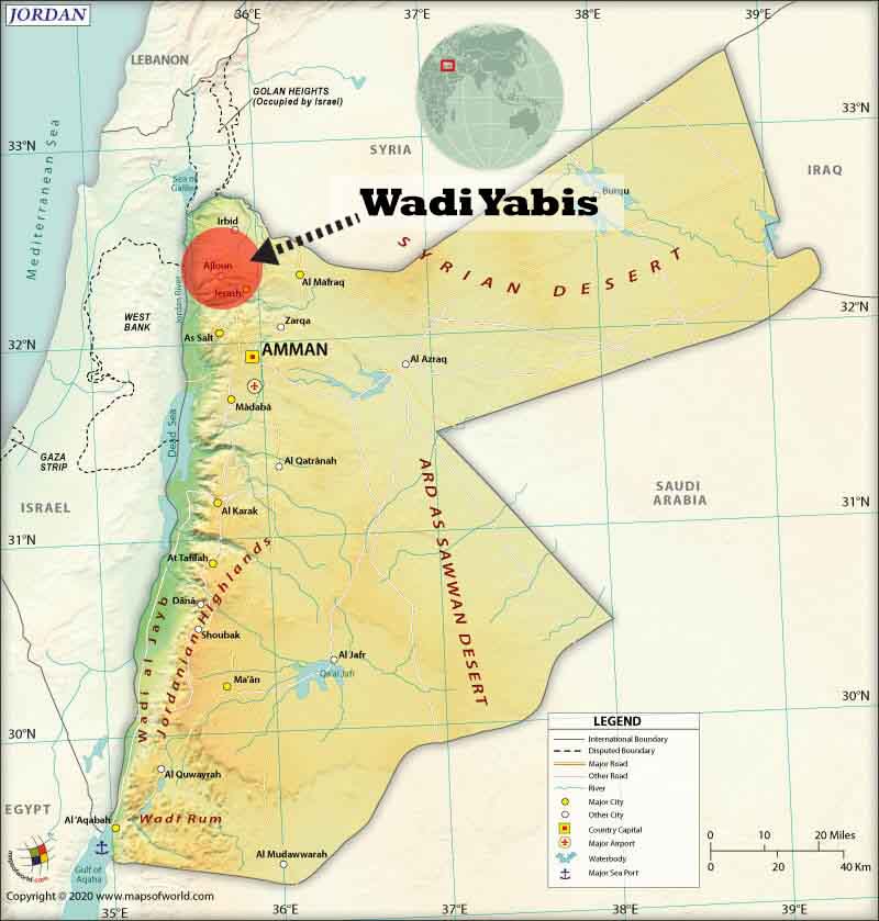Wadi Yabis in Jordan